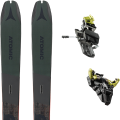 comparer et trouver le meilleur prix du ski Atomic Rando backland 95 green/black + st radical 10 100mm yellow 19 noir/vert sur Sportadvice