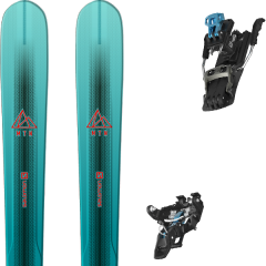 comparer et trouver le meilleur prix du ski Salomon Rando mtn explore 88 w bl/tq + mtn tour black/blue g90 bleu sur Sportadvice
