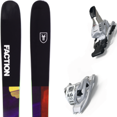 comparer et trouver le meilleur prix du ski Faction Alpin prodigy 1.0 19 + 11.0 tp white noir/bleu/multicolore 2019 sur Sportadvice
