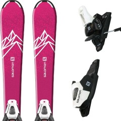 comparer et trouver le meilleur prix du ski Salomon Alpin qst lux s + e l c5 gw black/white j75 rose sur Sportadvice