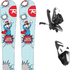 comparer et trouver le meilleur prix du ski Rossignol Alpin super roostie + team 4 blk blanc/multicolore sur Sportadvice
