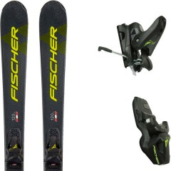 comparer et trouver le meilleur prix du ski Fischer Alpin rc4 race jr. rail + fj4 ac jr. rail noir/jaune sur Sportadvice