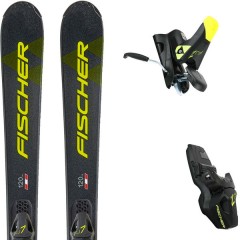 comparer et trouver le meilleur prix du ski Fischer Alpin rc4 race jr. rail + fj7 gw ac jr. rail noir/jaune sur Sportadvice
