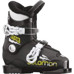 comparer et trouver le meilleur prix du ski Salomon Team t2 black/acid green/wh taille 18 sur Sportadvice
