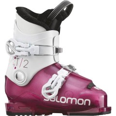 comparer et trouver le meilleur prix du ski Salomon T2 rt girly pink/wh blanc/rose taille 18 sur Sportadvice