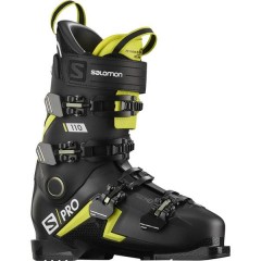 comparer et trouver le meilleur prix du chaussure de ski Salomon S/pro 110 black/acid gree/w noir/jaune taille 25/25.5 2021 sur Sportadvice