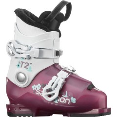 comparer et trouver le meilleur prix du chaussure de ski Salomon T2 rt girly rose/blanc taille 18 sur Sportadvice
