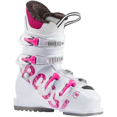 comparer et trouver le meilleur prix du chaussure de ski Rossignol Fun girl j4 blanc/rose taille 25.5 sur Sportadvice