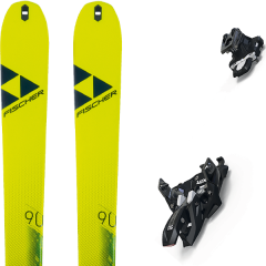 comparer et trouver le meilleur prix du ski Fischer Rando transalp 90 carbon + alpinist 9 black/ium jaune sur Sportadvice