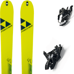 comparer et trouver le meilleur prix du ski Fischer Rando transalp 90 carbon + alpinist 12 long travel 90mm black/ium jaune sur Sportadvice