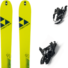 comparer et trouver le meilleur prix du ski Fischer Rando transalp 90 carbon + alpinist 9 long travel 90mm black/ium jaune sur Sportadvice