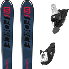 comparer et trouver le meilleur prix du ski Salomon Alpin s/force m black/bl/re + l6 gw j2 bleu sur Sportadvice