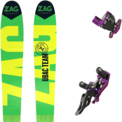 comparer et trouver le meilleur prix du ski Zag Rando ubac team + guide 7 violet vert/jaune sur Sportadvice