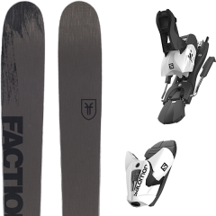comparer et trouver le meilleur prix du ski Faction Alpin 2.0 19 + z12 b100 white/black gris 2019 sur Sportadvice