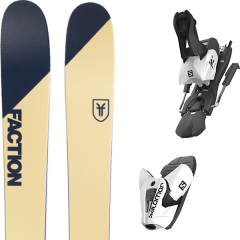 comparer et trouver le meilleur prix du ski Faction Alpin candide 2.0 19 + z12 b100 white/black beige/bleu 2019 sur Sportadvice