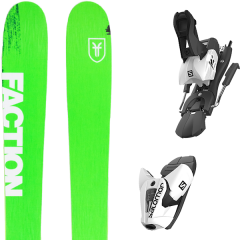 comparer et trouver le meilleur prix du ski Faction Alpin 1.0 x 19 + z12 b100 white/black vert 2019 sur Sportadvice