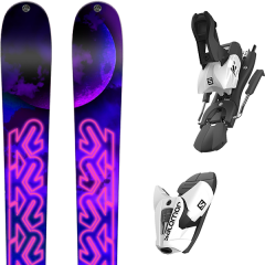 comparer et trouver le meilleur prix du ski K2 Alpin empress + z12 b100 white/black violet sur Sportadvice