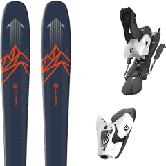 comparer et trouver le meilleur prix du ski Salomon Alpin qst 85 blue/orange + z12 b100 white/black bleu sur Sportadvice