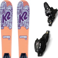 comparer et trouver le meilleur prix du ski K2 Alpin luv bug + fdt 7.0 black multicolore sur Sportadvice