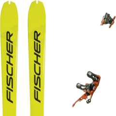 comparer et trouver le meilleur prix du ski Fischer Rando transalp rc carbon + r120 jaune sur Sportadvice