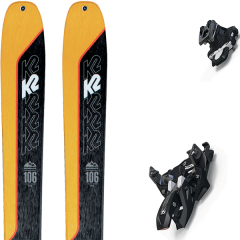 comparer et trouver le meilleur prix du ski K2 Rando wayback 106 + alpinist 12 black/ium jaune/noir sur Sportadvice