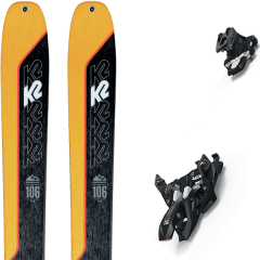 comparer et trouver le meilleur prix du ski K2 Rando wayback 106 + alpinist 9 black/ium jaune/noir sur Sportadvice