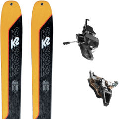 comparer et trouver le meilleur prix du ski K2 Rando wayback 106 + st radical turn 105 black jaune/noir sur Sportadvice