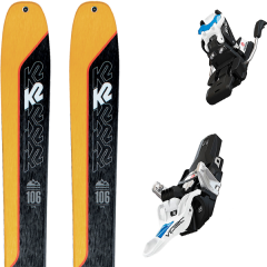 comparer et trouver le meilleur prix du ski K2 Rando wayback 106 + vipec evo 12 110mm jaune/noir sur Sportadvice