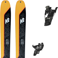 comparer et trouver le meilleur prix du ski K2 Rando wayback 106 + backland tour black/gunmetal 110 jaune/noir sur Sportadvice