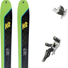 comparer et trouver le meilleur prix du ski K2 Rando wayback 88 + guide 12 gris vert/noir sur Sportadvice