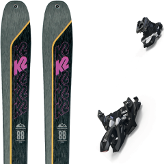comparer et trouver le meilleur prix du ski K2 Rando talkback 88 + alpinist 9 black/ium gris/noir sur Sportadvice