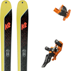comparer et trouver le meilleur prix du ski K2 Rando wayback 84 + guide 12 orange 19 jaune/noir sur Sportadvice