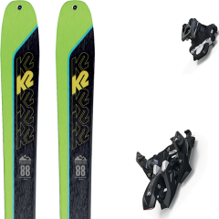 comparer et trouver le meilleur prix du ski K2 Rando wayback 88 + alpinist 12 black/ium vert/noir sur Sportadvice