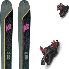 comparer et trouver le meilleur prix du ski K2 Rando talkback 88 + alpinist 12 black/red gris/noir sur Sportadvice
