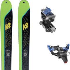 comparer et trouver le meilleur prix du ski K2 Rando wayback 88 + speed radical blue vert/noir sur Sportadvice
