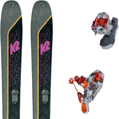comparer et trouver le meilleur prix du ski K2 Rando talkback 88 + ion lt 12 with leash gris/noir sur Sportadvice