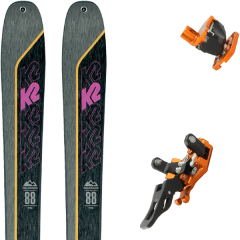 comparer et trouver le meilleur prix du ski K2 Rando talkback 88 + guide 12 orange 19 gris/noir sur Sportadvice