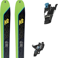 comparer et trouver le meilleur prix du ski K2 Rando wayback 88 + mtn tour black/blue g90 vert/noir sur Sportadvice
