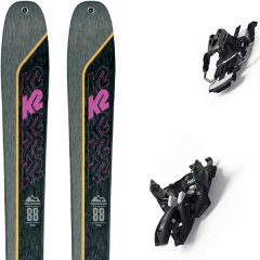 comparer et trouver le meilleur prix du ski K2 Rando talkback 88 + alpinist 9 long travel 90mm black/ium gris/noir sur Sportadvice