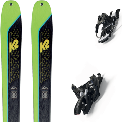 comparer et trouver le meilleur prix du ski K2 Rando wayback 88 + alpinist 12 long travel 90mm black/ium vert/noir sur Sportadvice
