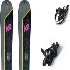 comparer et trouver le meilleur prix du ski K2 Rando talkback 88 + alpinist 12 long travel 90mm black/ium gris/noir sur Sportadvice