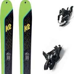comparer et trouver le meilleur prix du ski K2 Rando wayback 88 + alpinist 9 long travel 90mm black/ium vert/noir sur Sportadvice