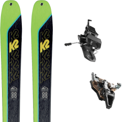 comparer et trouver le meilleur prix du ski K2 Rando wayback 88 + st radical turn 95 black vert/noir sur Sportadvice