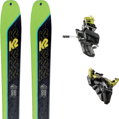 comparer et trouver le meilleur prix du ski K2 Rando wayback 88 + st radical 92 mm yellow 19 vert/noir sur Sportadvice