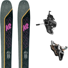 comparer et trouver le meilleur prix du ski K2 Rando talkback 88 + st radical turn 95 black gris/noir sur Sportadvice