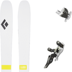 comparer et trouver le meilleur prix du ski Black Diamond Rando helio recon 88 + guide 12 gris blanc/noir/jaune sur Sportadvice