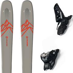 comparer et trouver le meilleur prix du ski Salomon Alpin qst 85 grey/orange + squire 11 id black gris sur Sportadvice